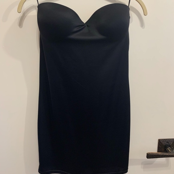 Flexees Maidenform Shapewear Bra Slip Black-36D - Picture 1 of 4